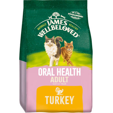 James Wellbeloved Oral Health Gluten-free Adult Dry Cat Food - Turkey