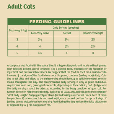 James Wellbeloved Grain-free Adult Wet Cat Food in Pouches - Chicken in Jelly