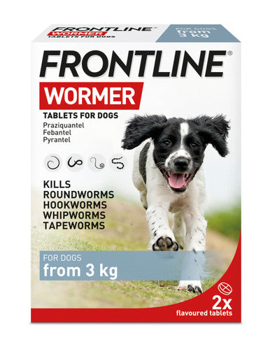 Frontline Wormer Flavoured Tablets for Dogs