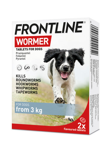 Frontline Wormer Flavoured Tablets for Dogs