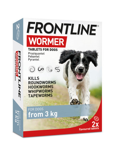 Frontline Wormer Flavoured Tablets for Dogs