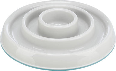 Trixie Slow Feeding Plastic Dog Bowl - Grey