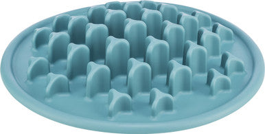 Trixie Slow Feeding Pillars Food Mat for Cats - Blue