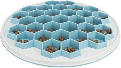 Trixie Hive Slow Feeding Food Plate for Dogs - Grey/Blue