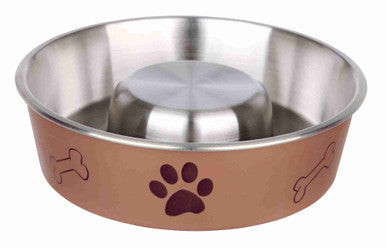 Trixie Slow Feeding Stainless Steel Dog Bowl