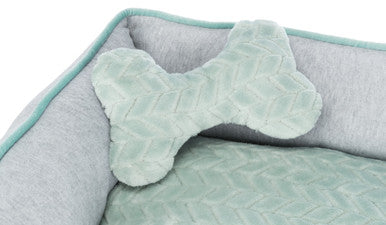 Trixie Junior Dog Bed - Light Grey/Mint