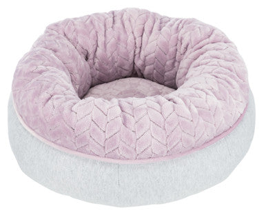 Trixie Junior Round Dog Bed - Light Grey/Light Lilac