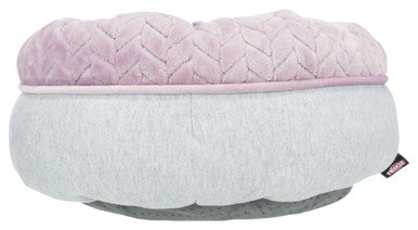 Trixie Junior Round Dog Bed - Light Grey/Light Lilac