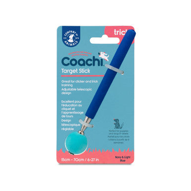 Coachi Target Stick for Dogs - Navy & Light Blue