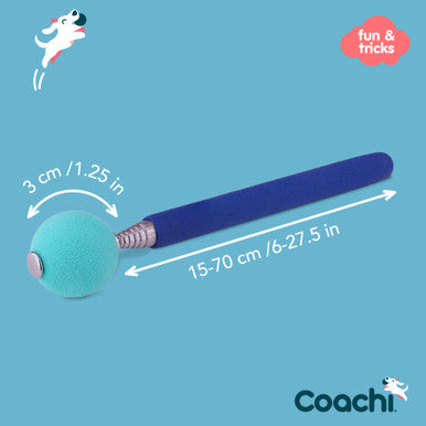 Coachi Target Stick for Dogs - Navy & Light Blue