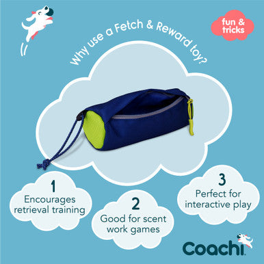 Coachi Fetch & Reward for Dogs - Navy & Lime