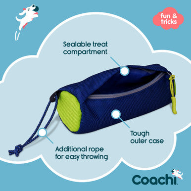 Coachi Fetch & Reward for Dogs - Navy & Lime