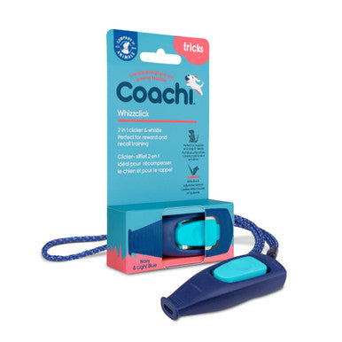 Coachi Whizzclick for Dogs - Navy & Light Blue