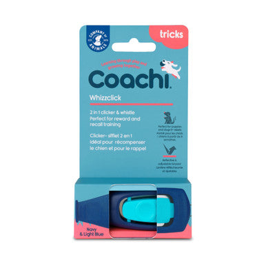 Coachi Whizzclick for Dogs - Navy & Light Blue