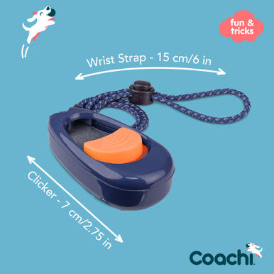 Coachi Multi-Clicker for Dogs - Navy & Coral