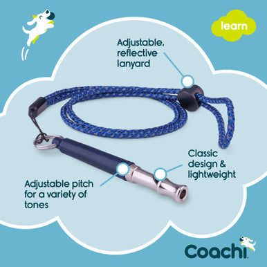 Coachi Professional Whistle for Dogs - Navy