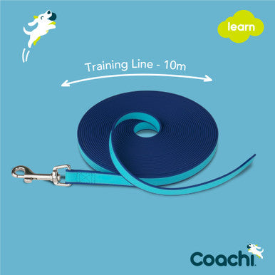 Coachi Waterproof Training Line for Dogs - Navy & Blue