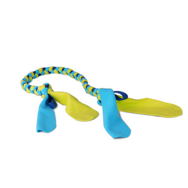 Coachi Tuggi Tug Toy for Dogs - Navy, Lime & Light Blue