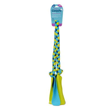 Coachi Tuggi Tug Toy for Dogs - Navy, Lime & Light Blue