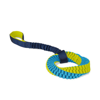 Coachi Tuggi Helix Toy for Dogs - Navy, Lime & Light Blue