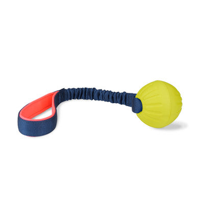 Coachi Tuggi Ball Toy for Dogs - Navy, Coral & Lime