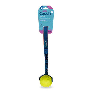 Coachi Tuggi Ball Toy for Dogs - Navy, Coral & Lime