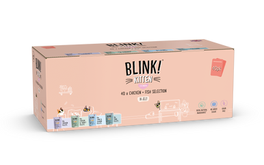 Blink Grain-free Kitten Wet Cat Food in Pouches - Chicken and Fish Fillets in Jelly