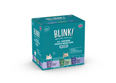 Blink Grain-free Adult Wet Cat Food in Pouches - Chicken Selection in Gravy