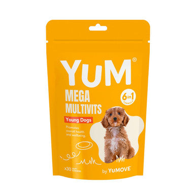 YuM MultiVits 6 in 1 Young Dog Treats