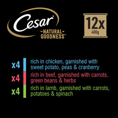 Cesar Natural Goodness Tins Mixed Selection In Loaf