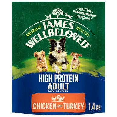 James Wellbeloved Dog Adult High Protein Chicken & Turkey