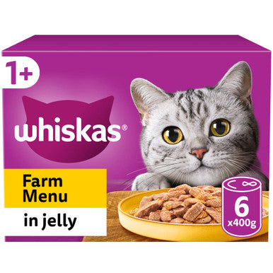 Whiskas 1+ Cat Tins Farm Menu In Jelly