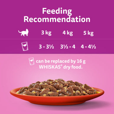 Whiskas 1+ Cat Pouches Meaty Meals In Jelly