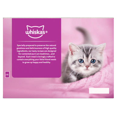 Whiskas 2-12Mths Cat Pouches Fish Favourites In Jelly