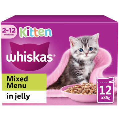 Whiskas 2-12Mths Mixed Menu In Jelly