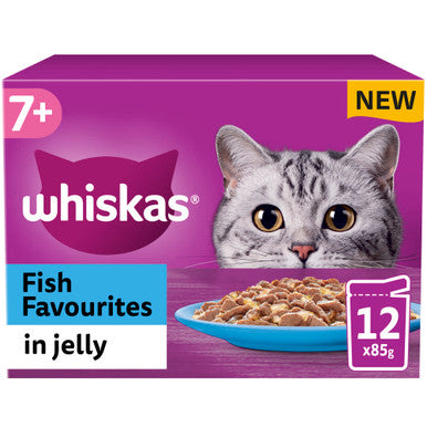 Whiskas 7+ Cat Pouches Fish Favourites In Jelly