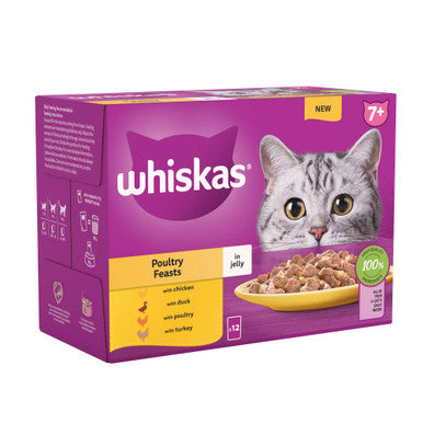 Whiskas 7+ Cat Pouches Poultry Feasts In Jelly