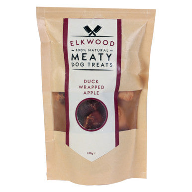 Elkwood Dried Apple Chunks Wrapped With Duck Jerky