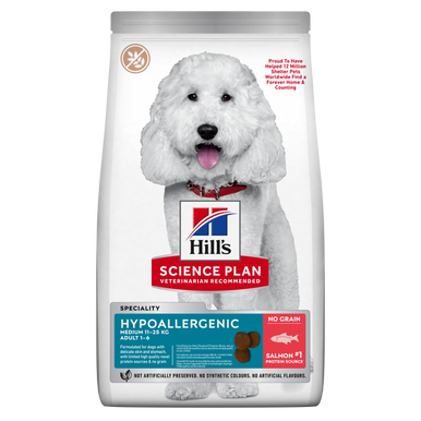 Hill's Science Plan Hypoallergenic Medium Adult Dry Dog Food - Salmon