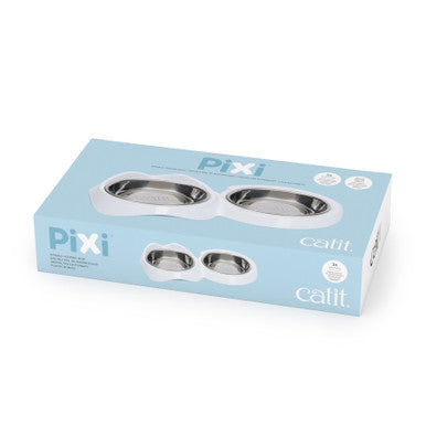 Catit Pixi Double Cat Food Bowl