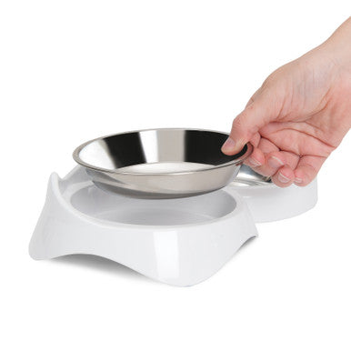 Catit Pixi Double Cat Food Bowl