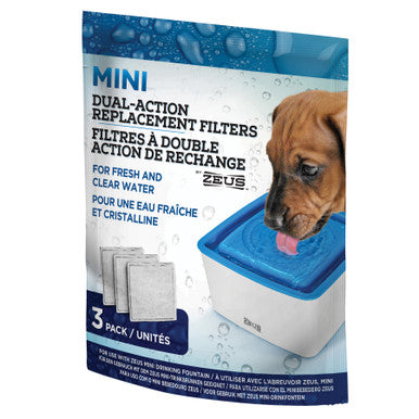 Zeus Dual Action Dog Drinking Fountain Replacement Filters for 91400