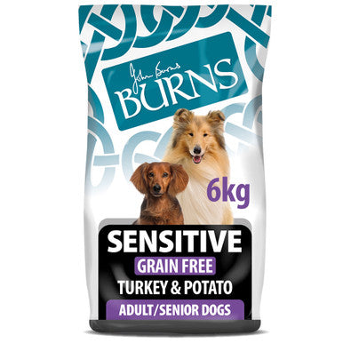 Burns Grain-free Sensitive Adult & Senior Dry Dog Food - Turkey & Potato