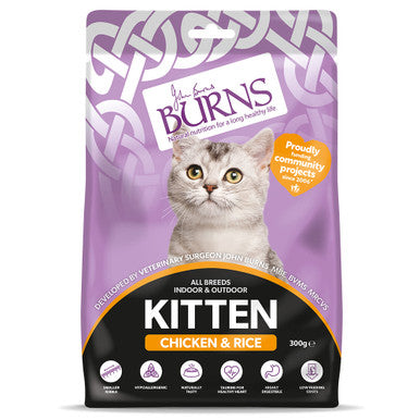 Burns Kitten Dry Cat Food - Chicken & Rice