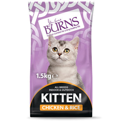 Burns Kitten Dry Cat Food - Chicken & Rice