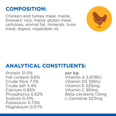 Hill's Science Plan Light Mature Adult Dry Cat Food - Chicken