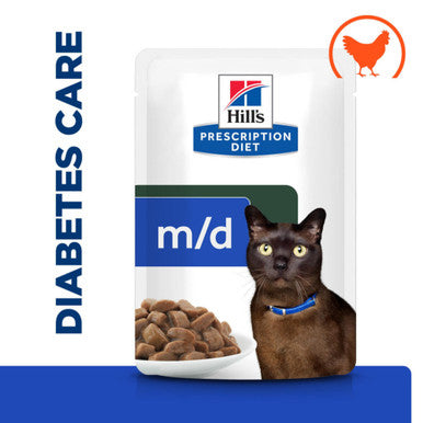 Hill's Prescription Diet m/d Diabetes Care Wet Cat Food - Chicken