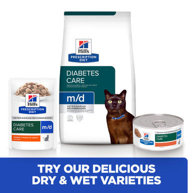 Hill's Prescription Diet m/d Diabetes Care Wet Cat Food - Chicken