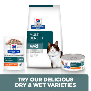 Hill's Prescription Diet w/d Multi-Benefit Wet Cat Food - Chicken