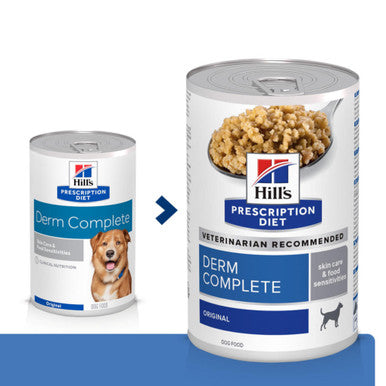 Hill's Prescription Diet Derm Complete Skin Care and Food Sensitivities Wet Dog Food - Original